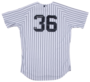 2014 Carlos Beltran Game Used and Signed New York Yankees Home Jersey Worn On 6/05/2014 Vs Oakland (MLB Authenticated, Steiner and PSA/DNA)